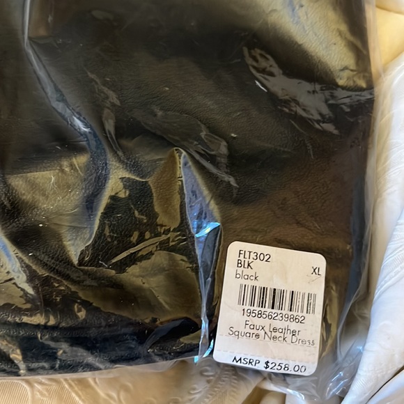 commando Faux Leather Square Neck Dress - Picture 8 of 8